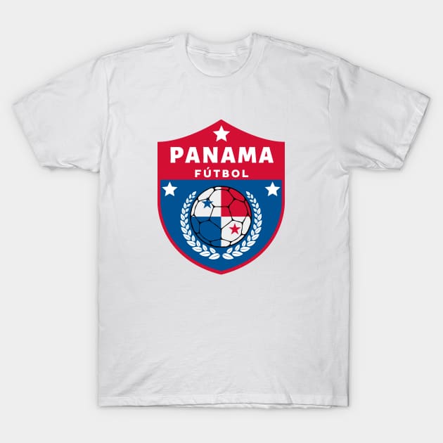 Panama Futbol T-Shirt by footballomatic